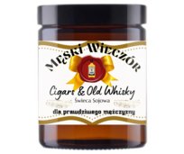 Męski Wieczór  Świeca Sojowa Zapachowa 180Ml Urodziny, Imieniny