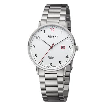 Męski zegarek analogowy Regent na metalowej bransolecie w kolorze srebrnym URGM2300 - Regent
