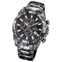 Męski zegarek Festina Chrono Bike, stal nierdzewna, szaro-czarny, UF20710/1 Festina