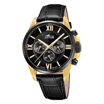 Męski zegarek Lotus ze stali nierdzewnej, czarny zegarek Lotus Classic UL18882/1 - Lotus