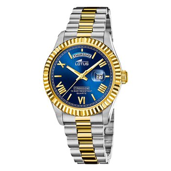 Męski zegarek Lotus ze stali nierdzewnej niebieski Lotus Classic zegarek na rękę UL18855/2 - Lotus