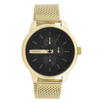 Męski zegarek Oozoo Timepieces C11017 analogowy metalowy złoty UOC11017 - Oozoo