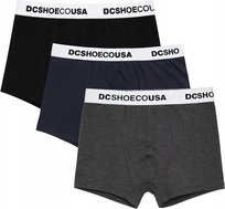 Męskie bokserki DC Shoes 3-pak DC-B4 czarny/granat/szary XL