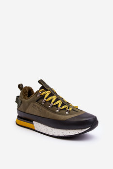 Męskie Buty Sportowe Ocieplane Khaki Big Star Mm174109-42 - Big Star