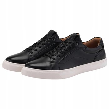 Męskie czarne sneakersy eleganckie trampki modne buty OM-FOCS-0179 V2 r. 42 - Ombre