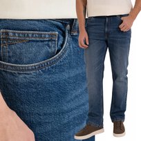 MĘSKIE JEANSY KLASYCZNE SPODNIE WYGODNE NA CO DZIEŃ MORAJ 31 BLUE