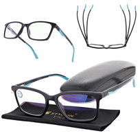 Męskie okulary +1.50 do czytania i komputera Blue Light ST338 czarne