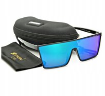 Męskie OKULARY PEŁNE Nerd Lustra PRZECIWSŁONECZNE