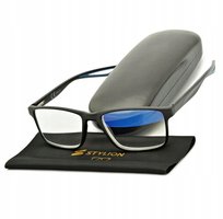 MĘSKIE okulary PLUSY +1.25 do CZYTANIA i Komputera Filtr ANTYREFLEKS Flexy