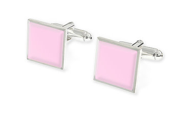Męskie Spinki Koszulowe W Kolorze Różowym - Jubileo