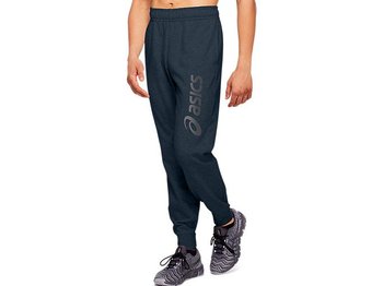 Męskie spodnie do biegania Asics Big Logo Sweat Pants | FRENCH BLUE/DARK GREY M - Asics