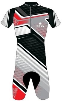 Męskie strój triathlonowy Roxx Race Gel Cycling Skinsuit | GREY M - ROXX