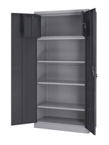 Metalowa, biurowa szafa z szafką wewnętrzną zamykane na klucz