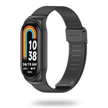 Metalowa Bransoletka do Xiaomi Mi Band 8 / 8 NFC czarna - GK PROTECTION