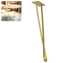 Metalowa noga do stolika kawowego złota Twist DX40 cm