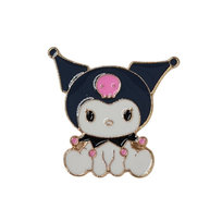 Metalowa Przypinka Siedząca Kuromi Pin Hello Kitty Anime Inna marka