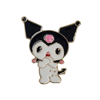 Metalowa Przypinka Smiejąca Się Kuromi Pin Hello Kitty Anime - Inna marka