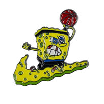 Metalowa Przypinka SpongeBob Kanciastoporty Pin Koszykarz Inna marka