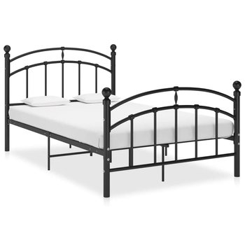 Metalowa rama łóżka 120x200 cm czarna - Zakito Europe