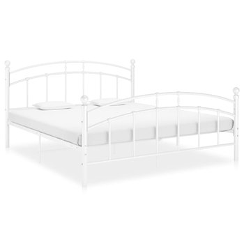 Metalowa rama łóżka 140x200 cm, biały - Zakito Europe