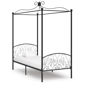 Metalowa rama łóżka z baldachimem, 211x99x227 cm, - Zakito Europe
