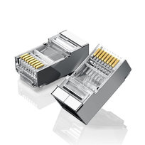 Metalowa wtyczka RJ45 UGREEN Ethernet, 8P/8C, Cat.6, UTP (10szt.) uGreen