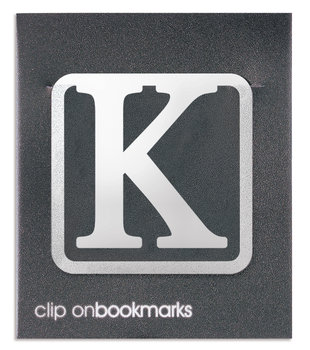 Metalowa zakładka do książki - Litera K Clip-on - IF