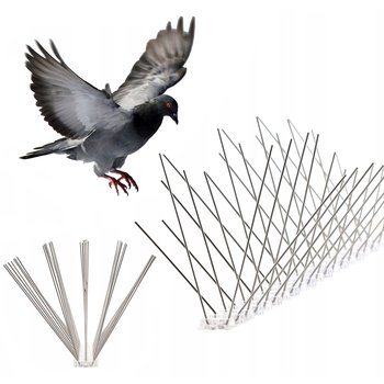 Metalowe kolce na gołębie, kolce na ptaki 50cm 40 kolców 2,5 m - sarcia.eu