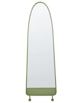 Metalowe lustro ścienne 45 x 146 cm zielone PARNAY - Beliani