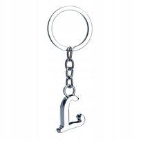 Metalowy brelok do kluczy dla Leszka prezent dla Lidki litera L imię na eL