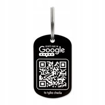 Metalowy brelok z kodem QR do zbierania opinii w Google, oceń nas, 5 sztuk