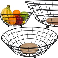 Metalowy Kosz Koszyk Na Owoce Warzywa Misa Miska Druciany Loft Okrągły
