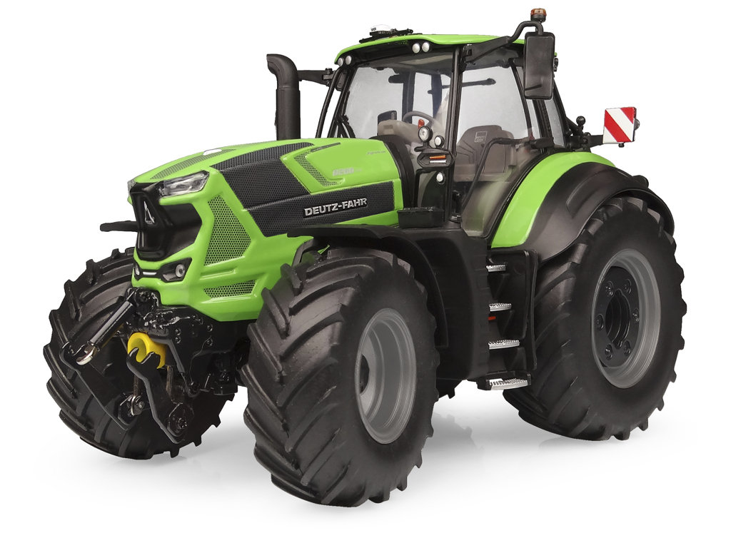 DEUTZ-FAHR 8280 TTV ミニカー 1/32 Metalowy model kolekcjonerski traktor Deutz-Fahr 8280 TTV UH