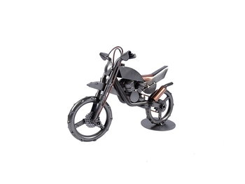 Metalowy model motocykla Motocross. Prezent dla wyczynowego motocyklisty - Inny producent