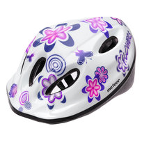 Meteor, Kask rowerowy dziecięcy METEOR MV5-2, kwiatowy 23221, rozm. M (52-56 cm) Meteor