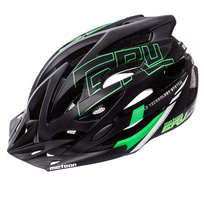 Meteor, Kask rowerowy, Gruver, czarno-zielony, rozmiar L Meteor