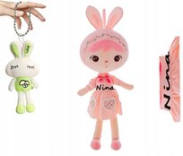 Metoo Lalka Szmacianka Króliczek Personalizacja Super Prezent Breloczek