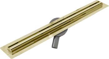 Mexen Flat 360° Slim odpływ liniowy obrotowy 100 cm złoty - 1541100 - Mexen