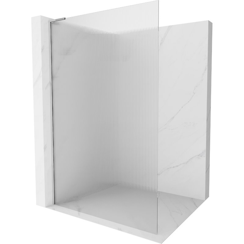 Mexen Kioto L ścianka prysznicowa Walk-in 100 x 200 cm, prążki, chrom - 800-100-103-01-09