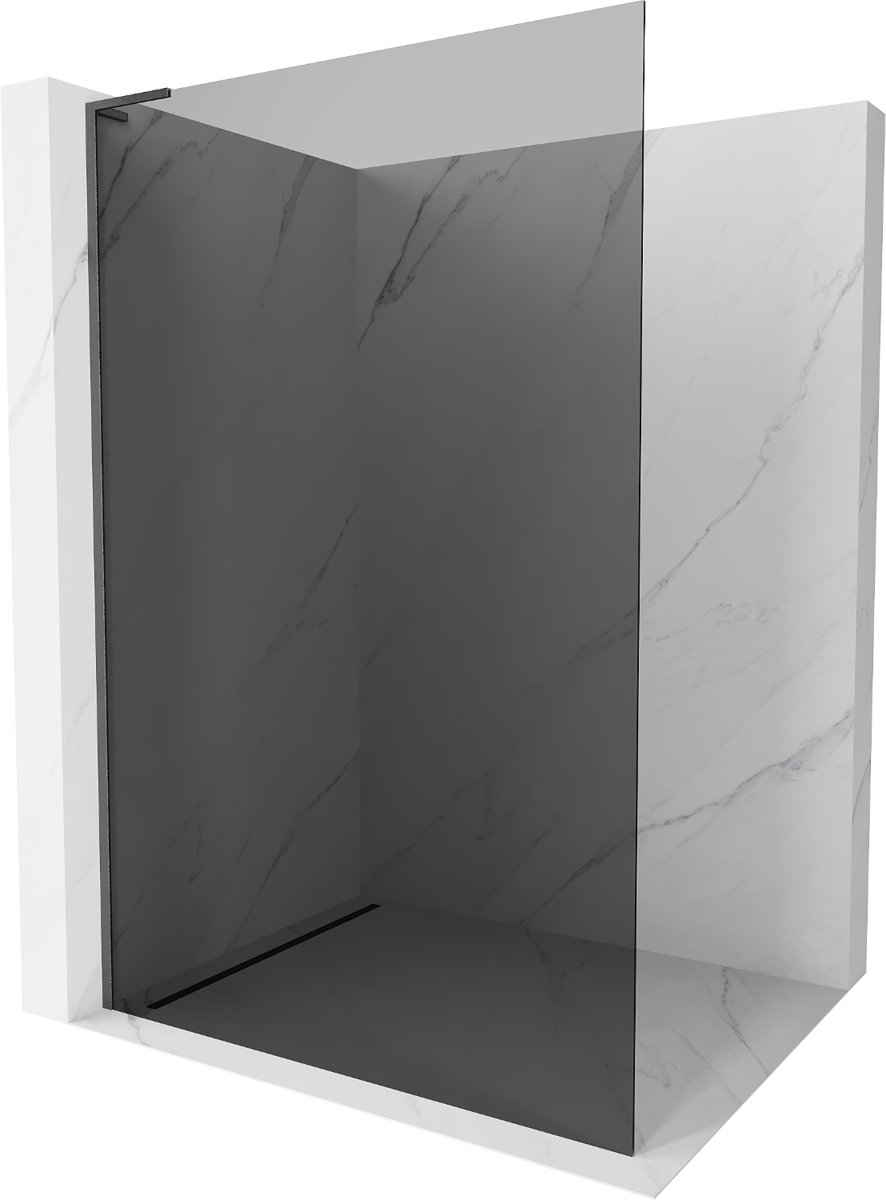 Mexen Kioto L ścianka prysznicowa Walk-in 110 x 200 cm, grafit, gun gray szczotkowany - 800-110-103-66-40