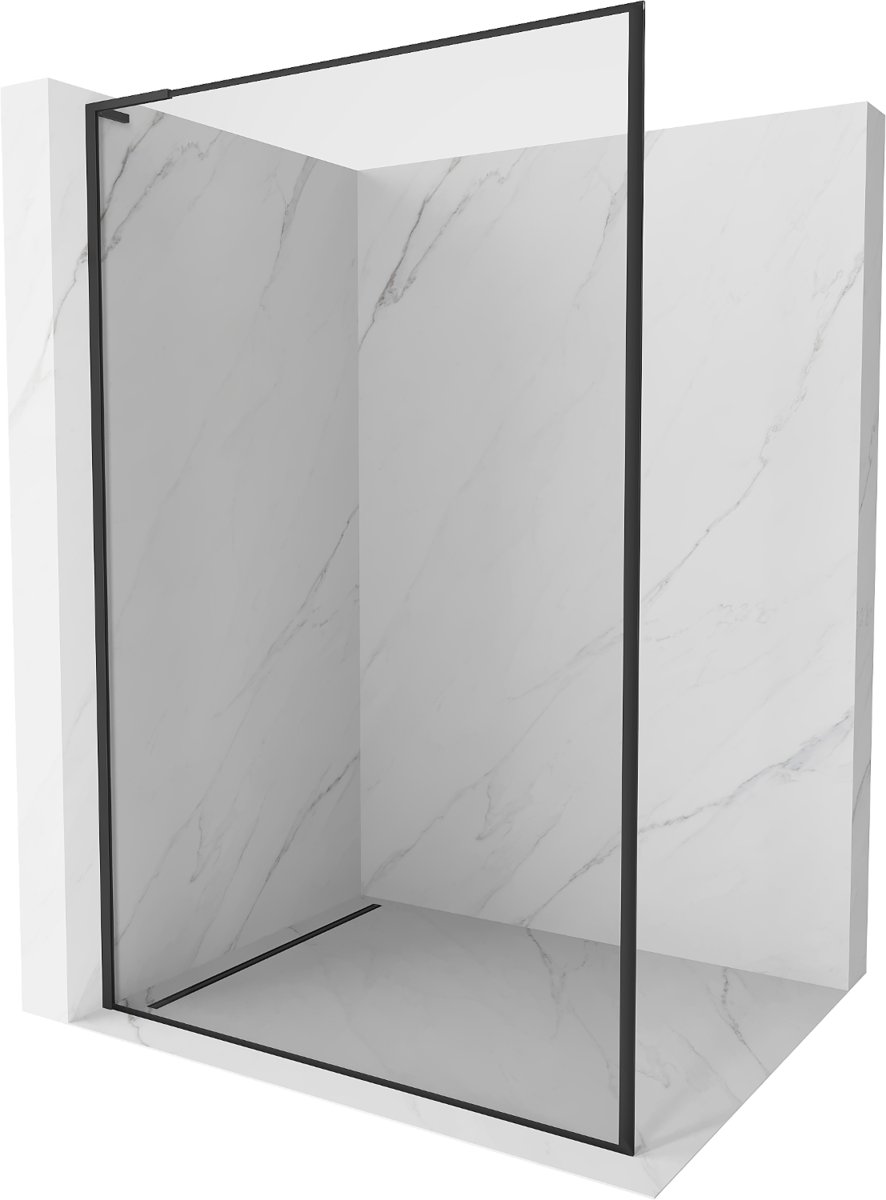 Mexen Kioto L ścianka prysznicowa Walk-in 120 x 200 cm, czarna ramka, czarna - 800-120-103-70-70
