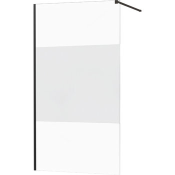 Mexen Kioto ścianka prysznicowa 90 x 200 cm, transparent/szron 8 mm, czarny - 800-090-101-70-35 - Mexen