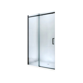 Mexen Omega drzwi prysznicowe rozsuwane 130 cm, transparent, czarne - 825-130-000-70-00 - Mexen