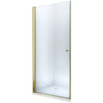 Mexen Pretoria drzwi prysznicowe uchylne 70 cm, transparent, złote - 852-070-000-50-00 - Mexen