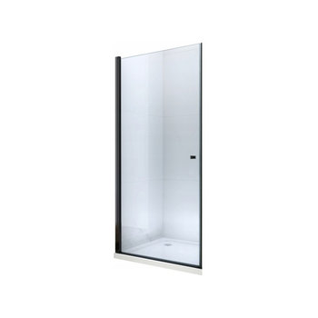 Mexen Pretoria drzwi prysznicowe uchylne 80 cm, transparent, czarne - 852-080-000-70-00 - Mexen