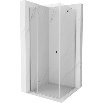 Mexen Roma kabina prysznicowa uchylna 110 x 110 cm transparent chrom - Mexen