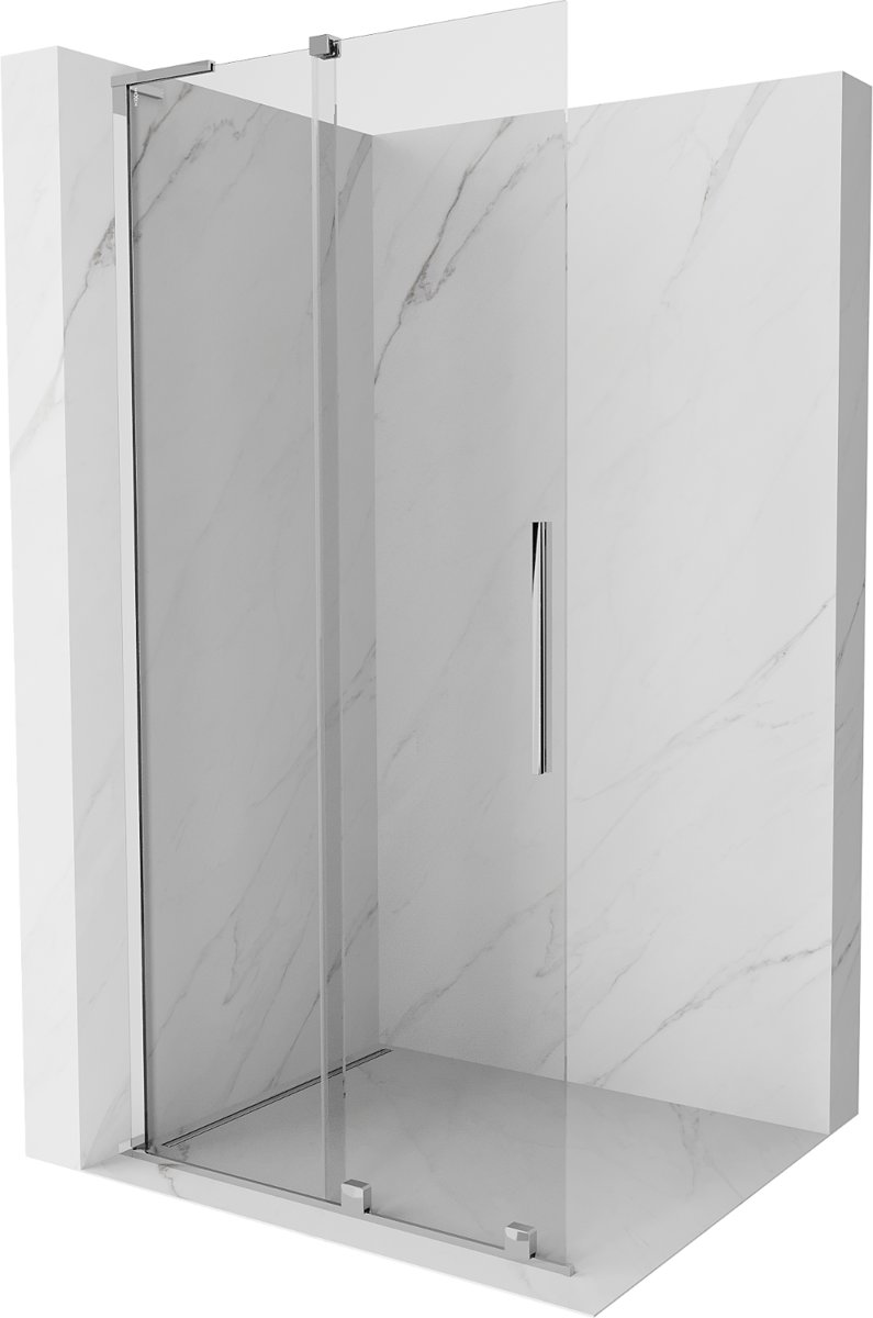 Mexen Velar L ścianka prysznicowa rozsuwana Walk-in 90 x 200 cm, transparent 8 mm, chrom - 871-090-003-03-01