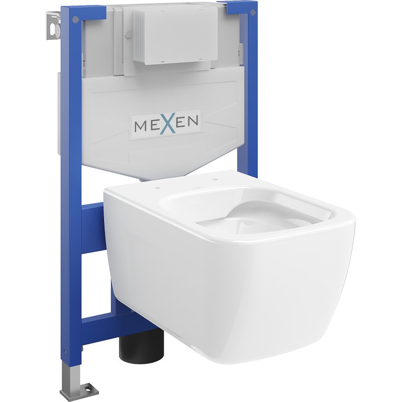 Фото - Шафка Mexen zestaw podtynkowy WC stelaż Fenix XS-F z miską WC Margo, biały 