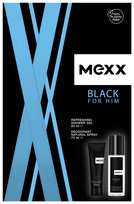 mexx black man dezodorant w sprayu 75 ml   zestaw