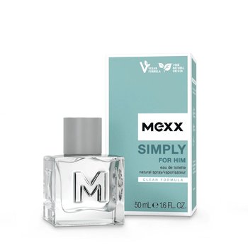 Mexx, Simply, Wegańska woda toaletowa dla mężczyzn, 50 ml - Mexx